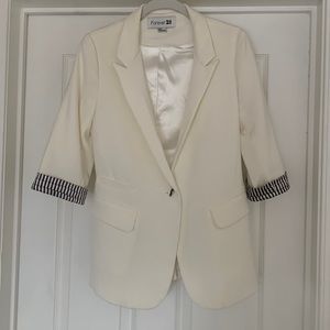 Cream blazer